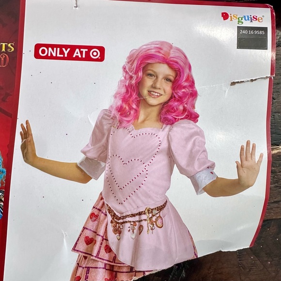 Charming Pink Heart Princess Costume for Kids Descendants Disney Small (T1031) - Picture 3 of 5